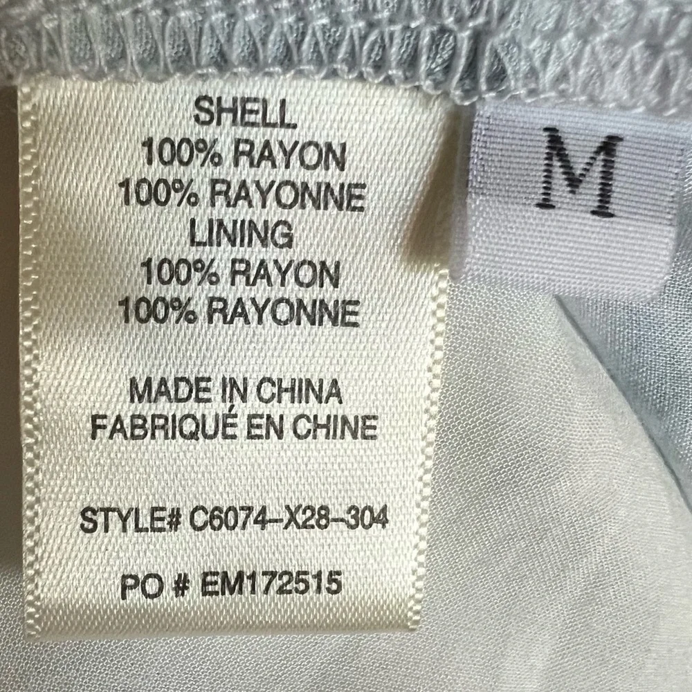 Anthropologie Cloth & Stone Maxi Dress Boho Green White Button Front Lined M - Picture 8 of 8